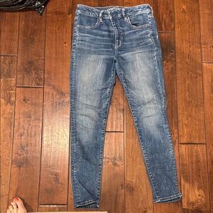 American Eagle Outfitters Dark Blue Skinny Jeans